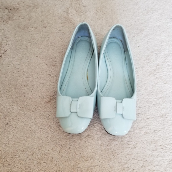 light blue flats